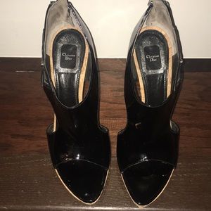 Black Patent Leather Cristian Dior Sandals